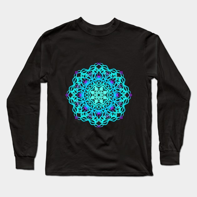 Octopus Mandala Long Sleeve T-Shirt by Vorvadoss